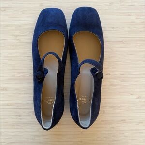 Ann Mashburn Navy Suede Flats